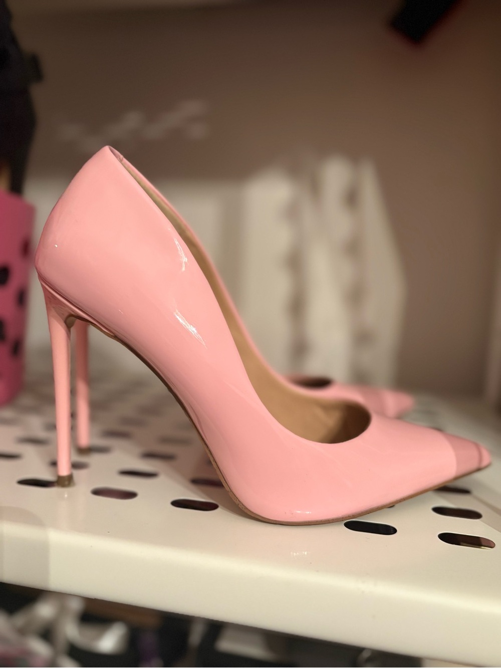 Steve Madden Pink Patent Stiletto Pumps sz 6.5